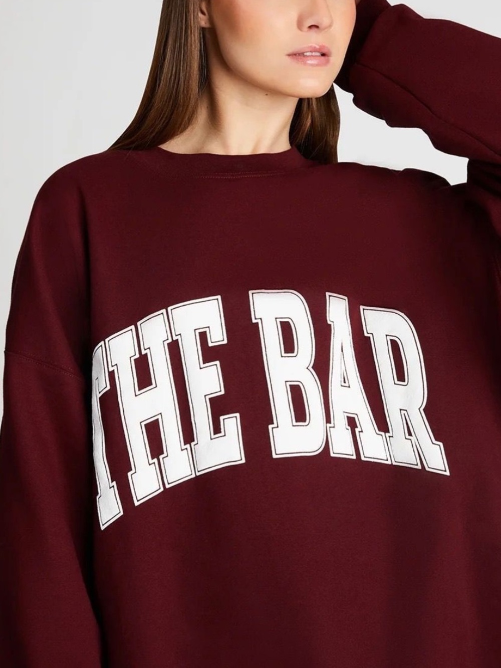 THE BAR Maroon Graphic Sweatshirt-SOLD OUT ONLINE